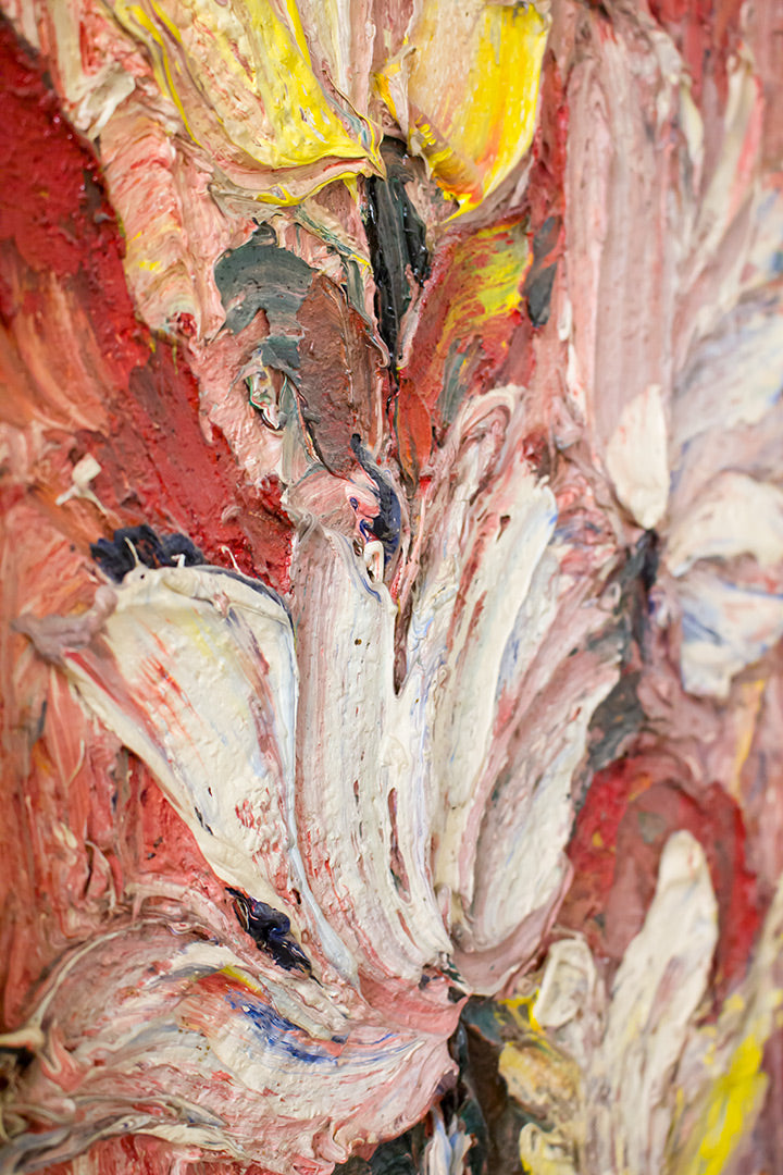 Vintage abstract schilderij Magnolias Duitsland