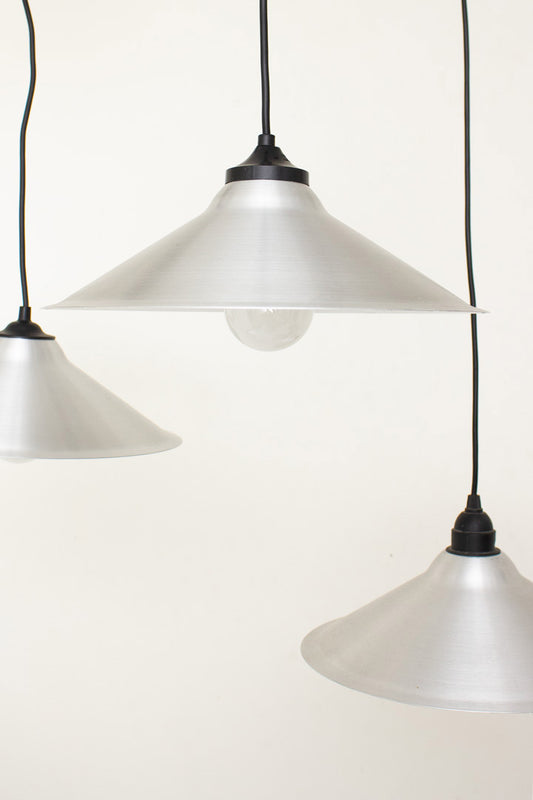 Vintage aluminium hanglamp Ikea Lyra type T501