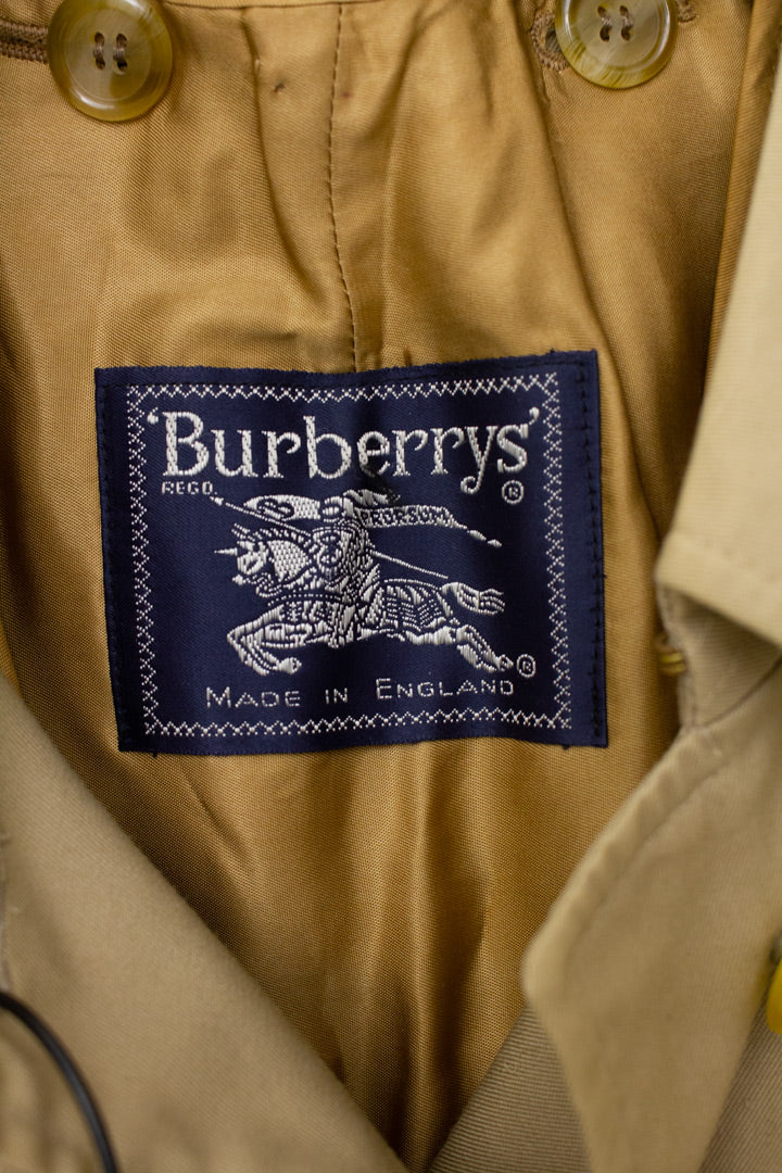 Vintage beige Burberry trenchcoat met ceintuur en uitneembare wintervoering