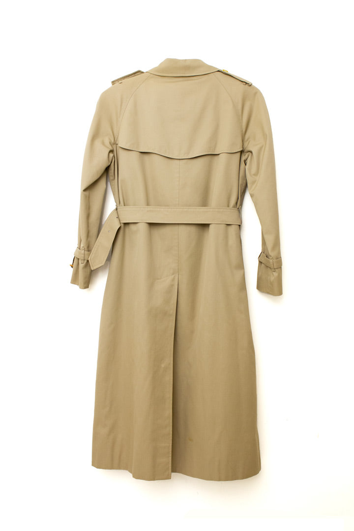Vintage beige Burberry trenchcoat met ceintuur en uitneembare wintervoering