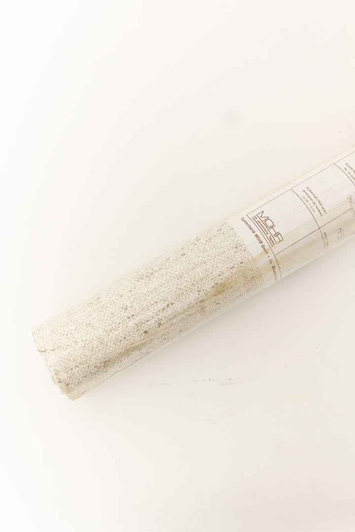 Vintage beige behang met textuur jute-look
