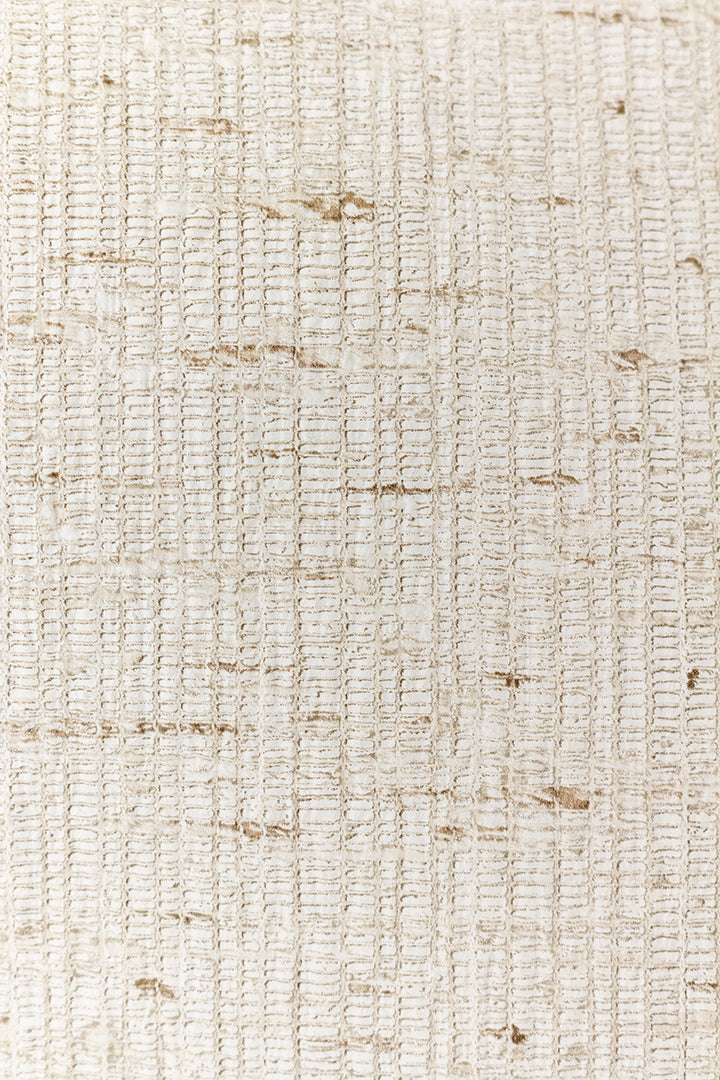 Vintage beige behang met textuur jute-look