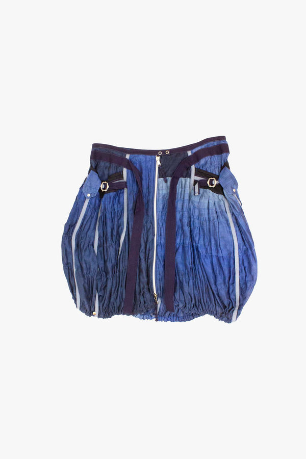 Vintage blauw Marithé + François Girbaud ballonrokje