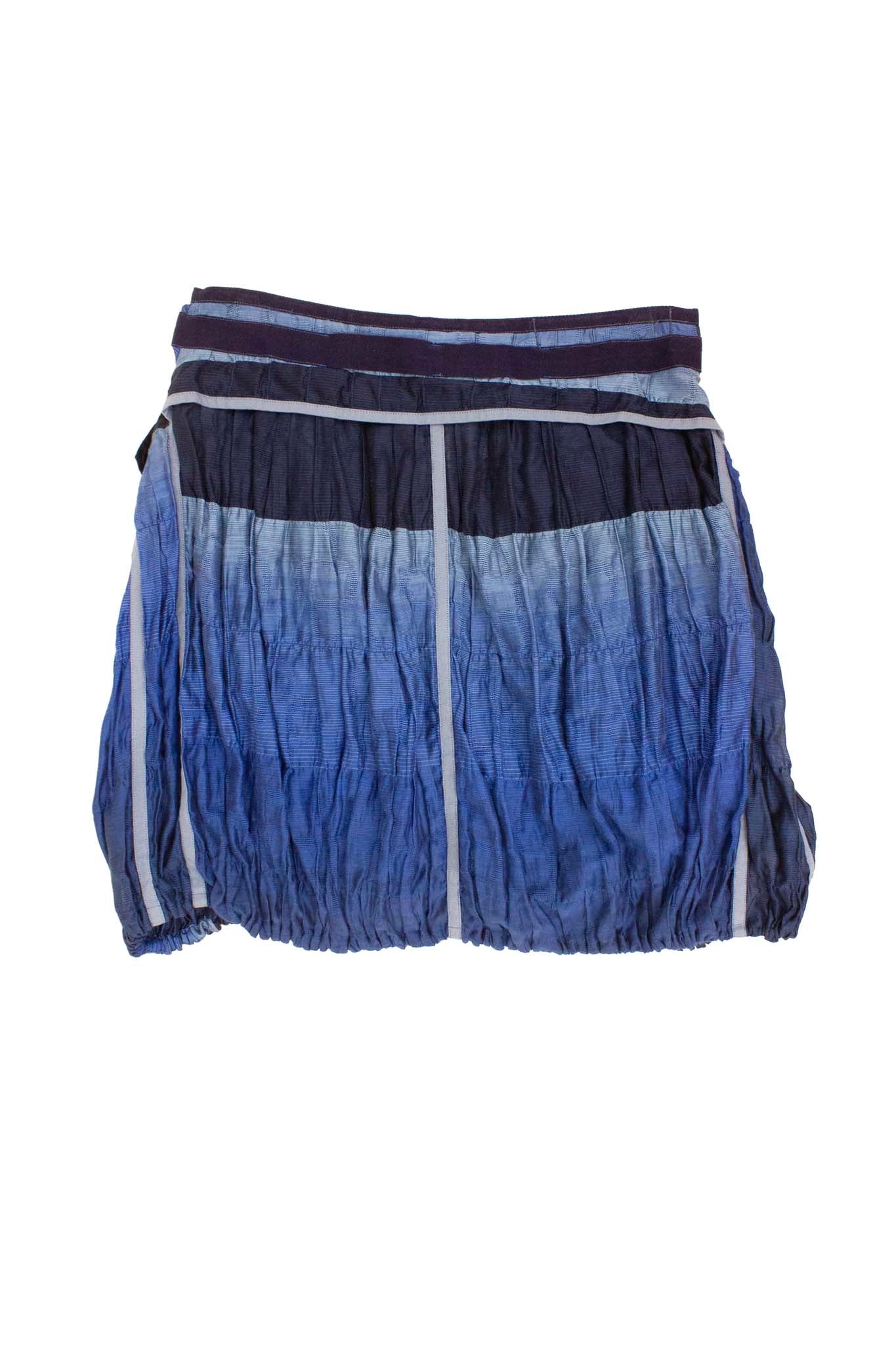 Vintage blauw Marithé + François Girbaud ballonrokje