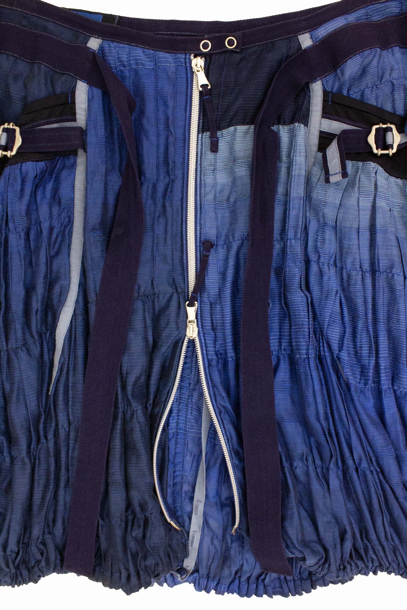 Vintage blauw Marithé + François Girbaud ballonrokje