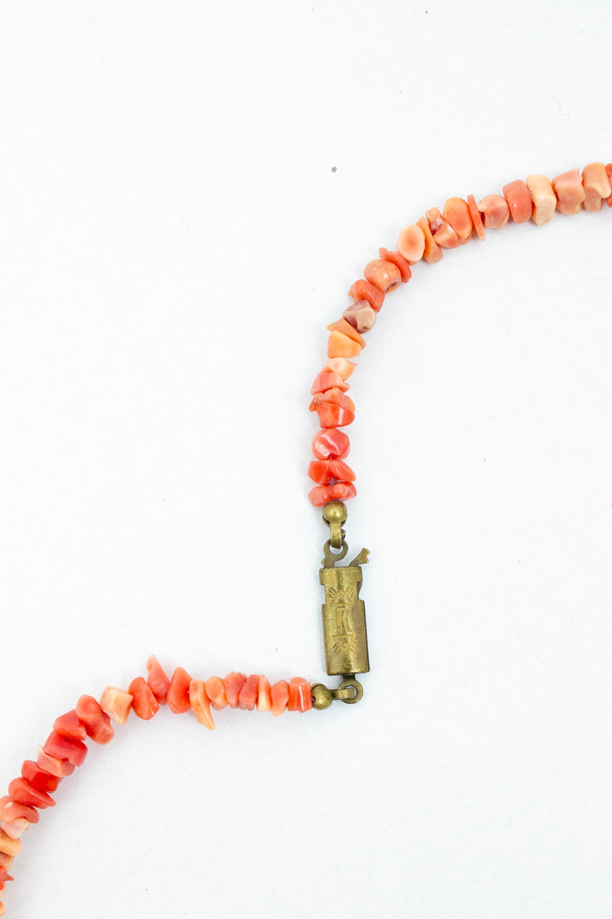 Vintage bloedkoralen splinter ketting