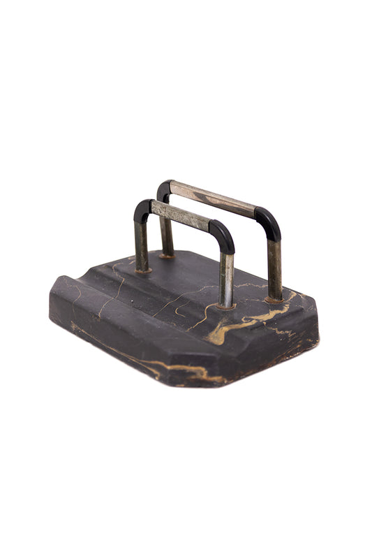 Vintage brieven- en penhouder met gipsen voet