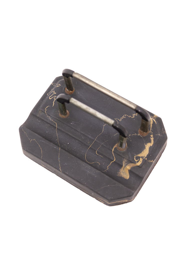 Vintage brieven- en penhouder met gipsen voet