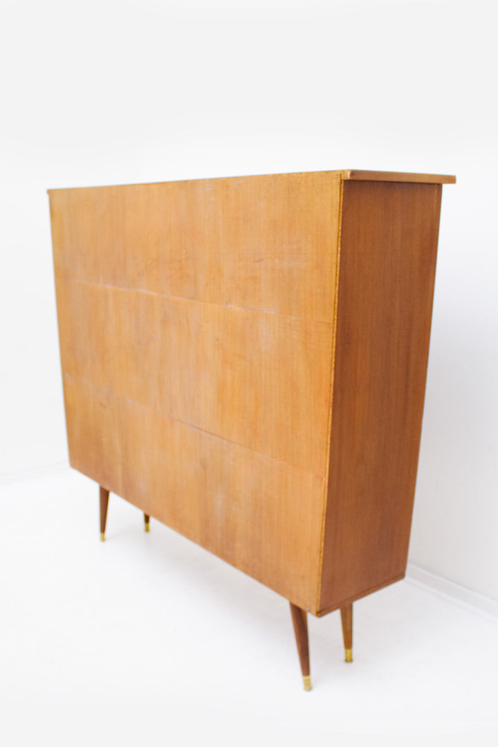 Vintage highboard op smalle pootjes