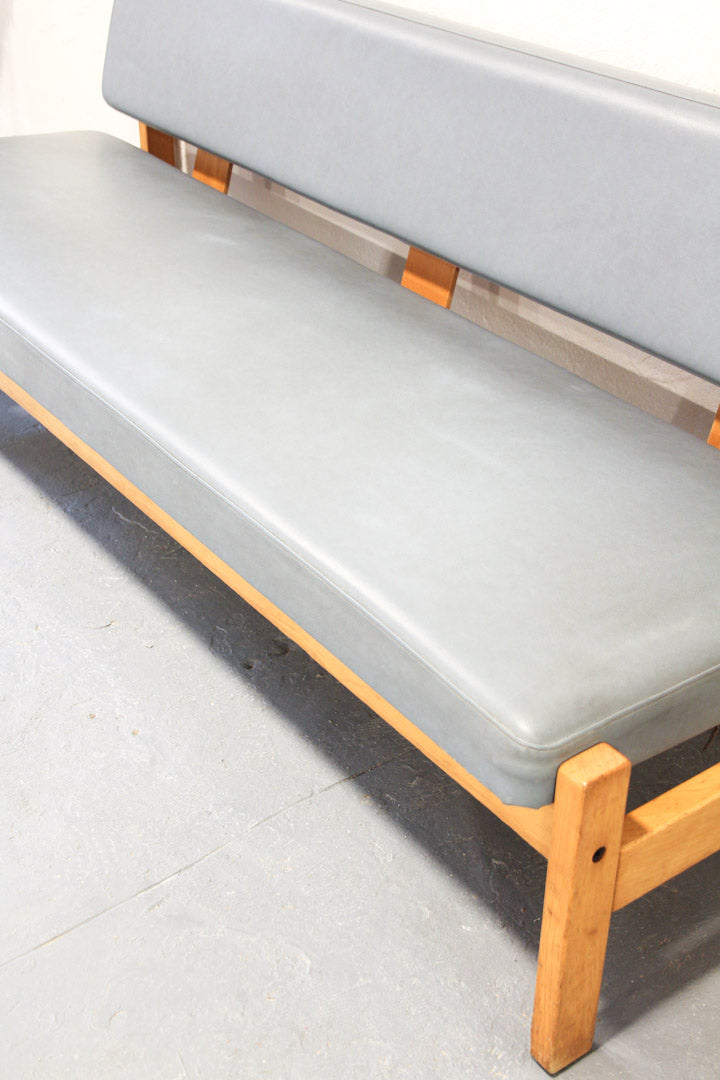 Vintage design blauw grijze bank II