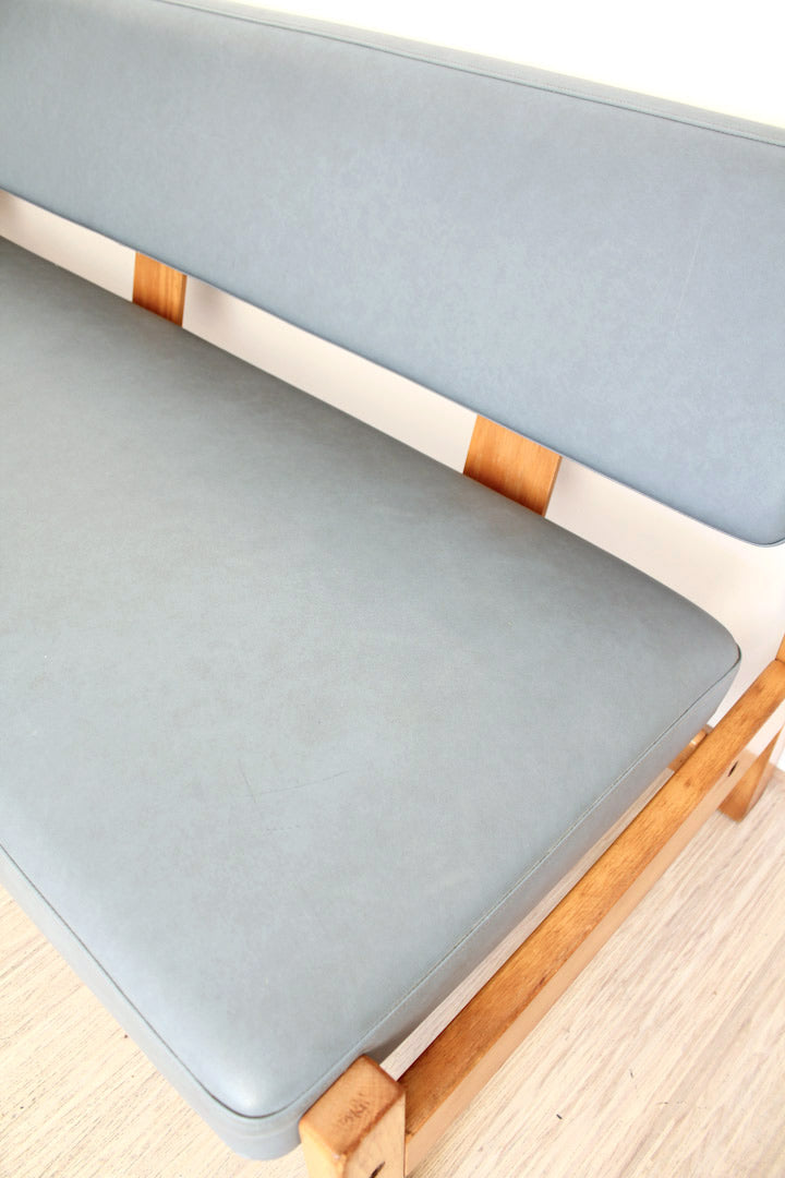 Vintage design blauwgrijze bank