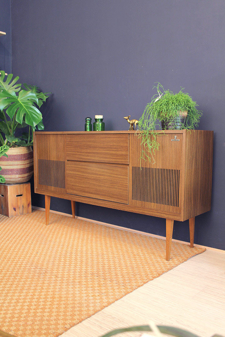 Vintage dressoir radiomeubel Grundig