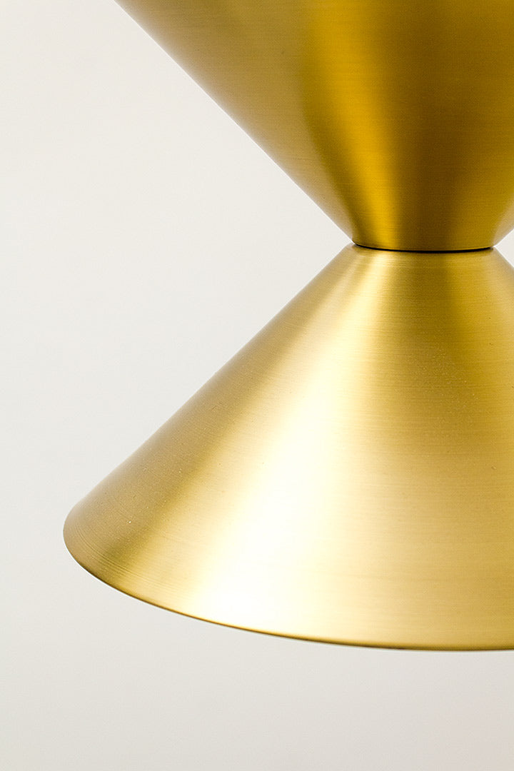 Vintage dubbele kegellamp Deens design