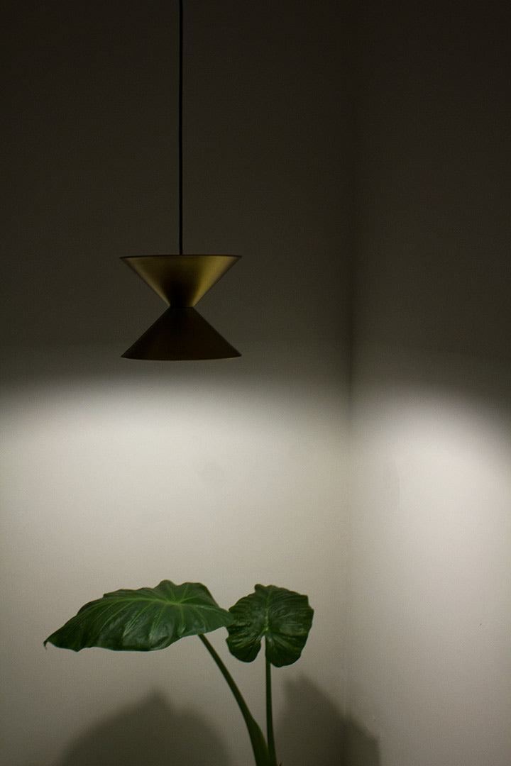 Vintage dubbele kegellamp Deens design
