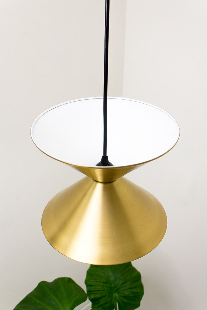 Vintage dubbele kegellamp Deens design