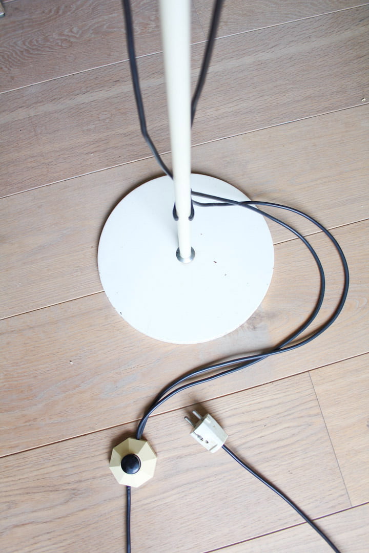 Vintage dubbele vloerlamp 'verrekijker'