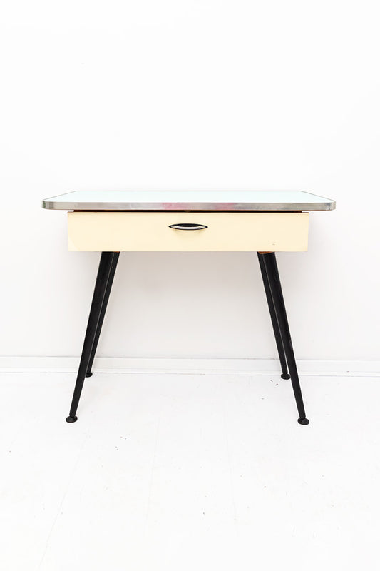 Vintage formica sidetable pastelkleuren jaren 50