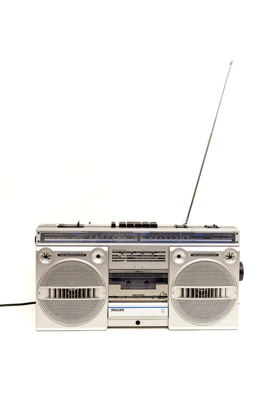 Vintage gettoblaster boombox Philips D8134 jaren 80