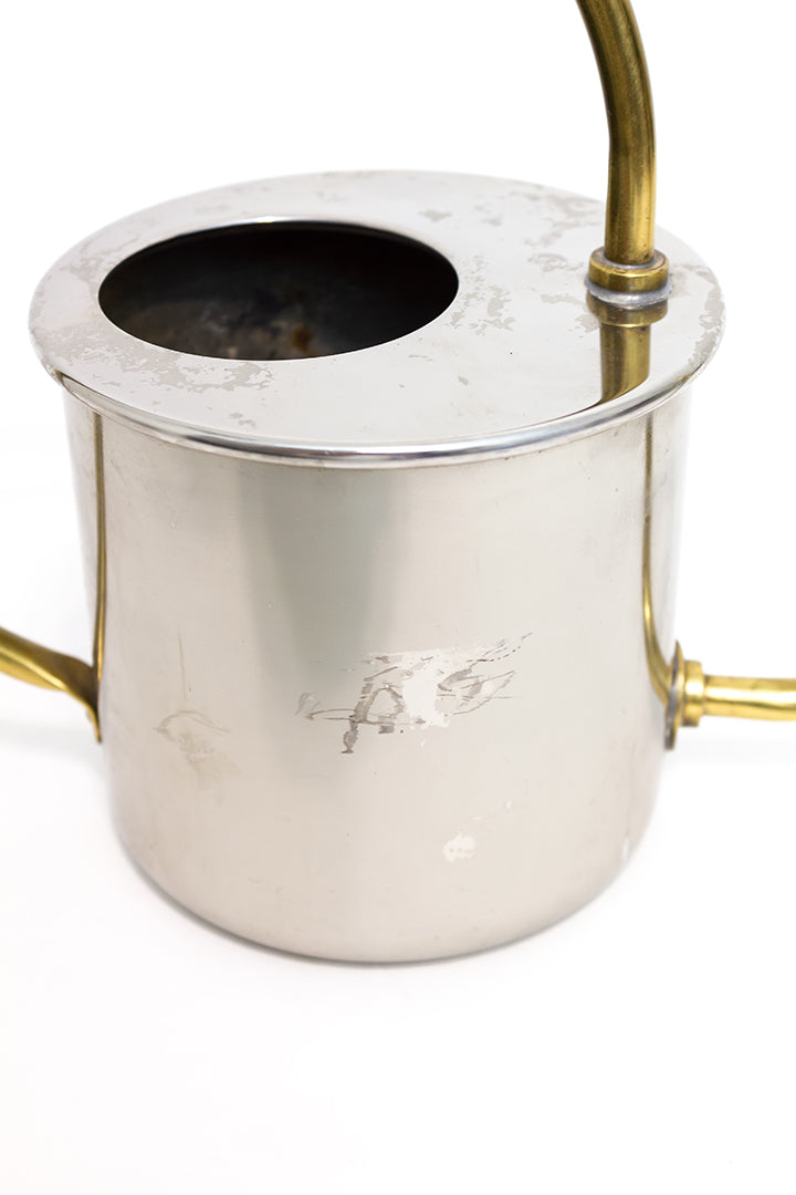 Vintage gieter messing en metaal