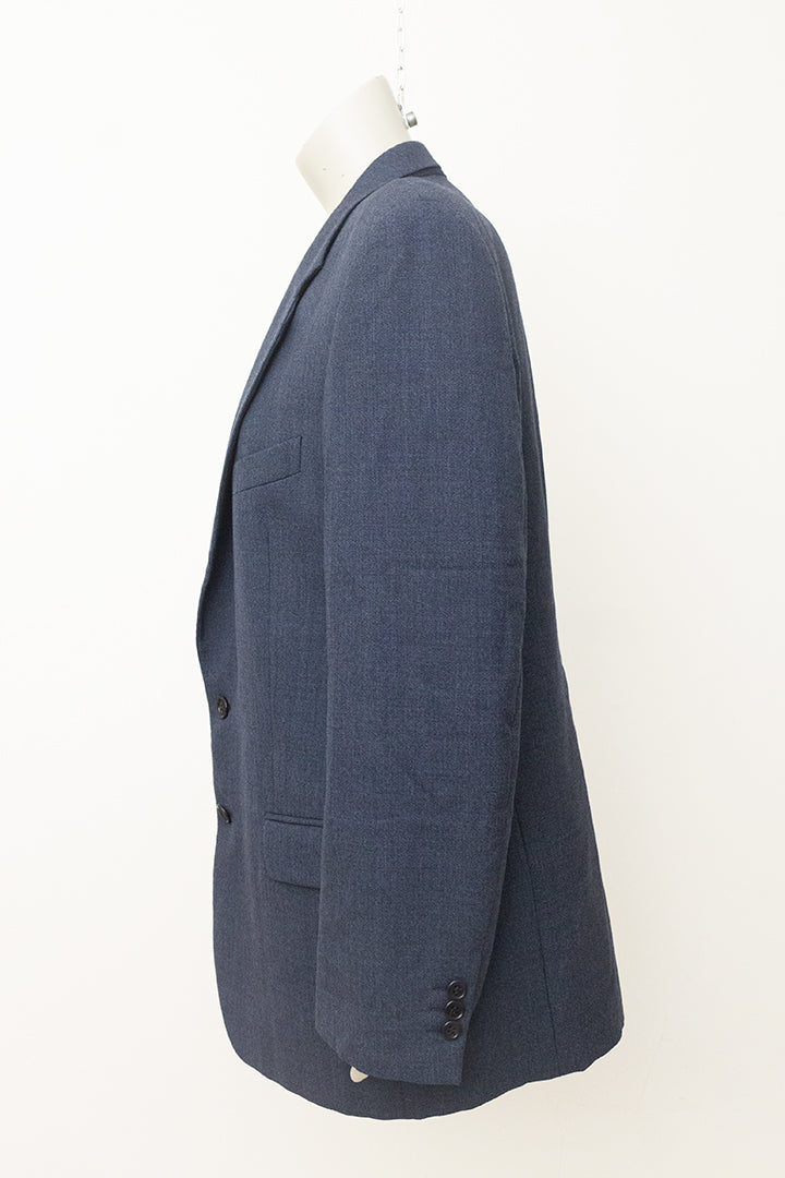 Vintage grijsblauw colbert van wol Valentino