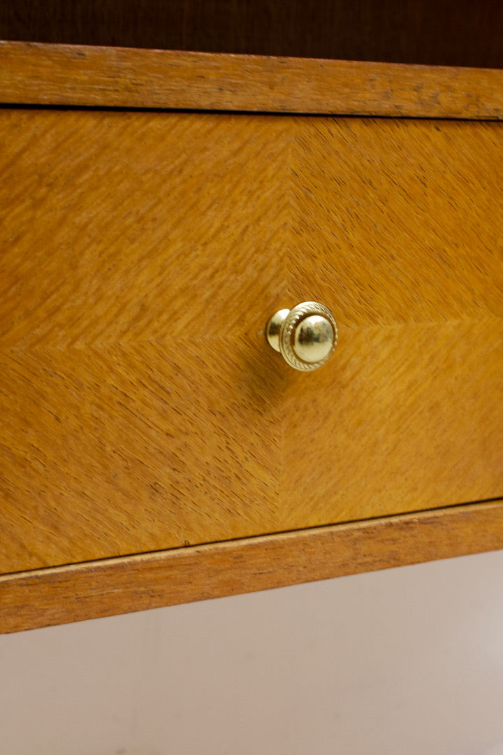 Vintage houten lowboard kast