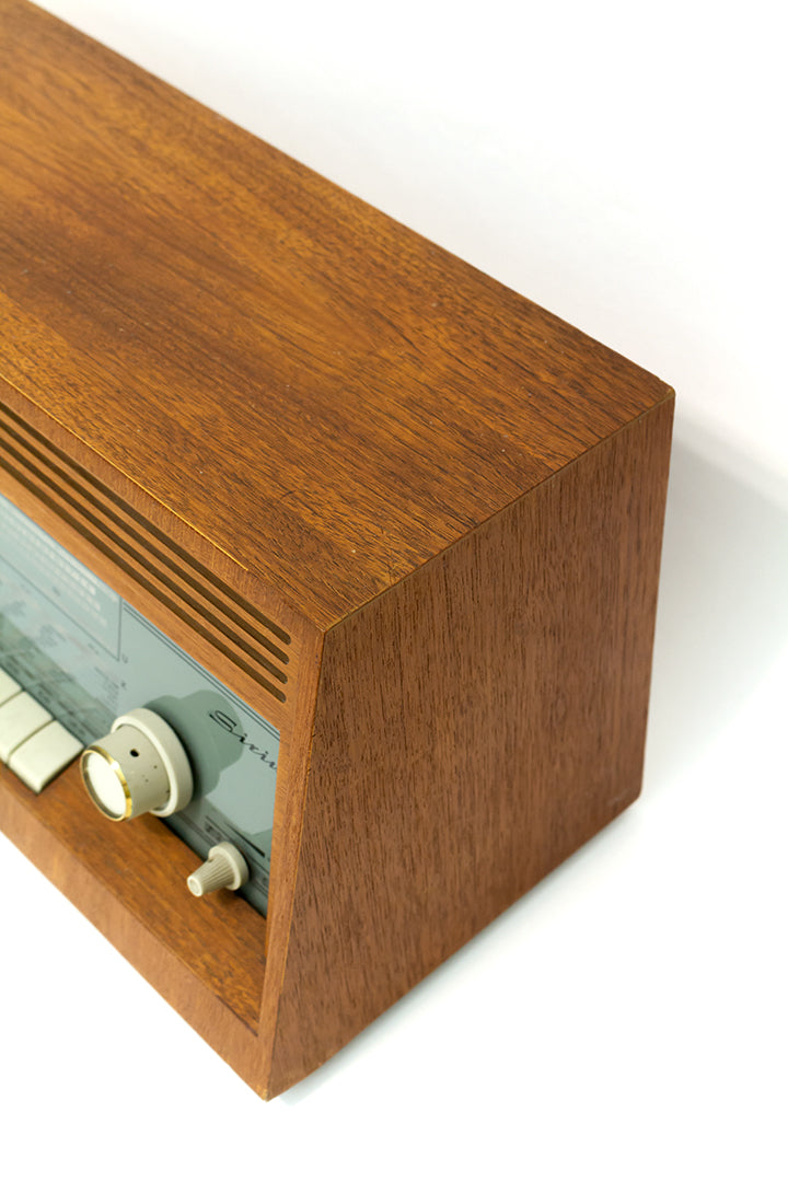 Vintage houten radio Philips Sirius jaren 60