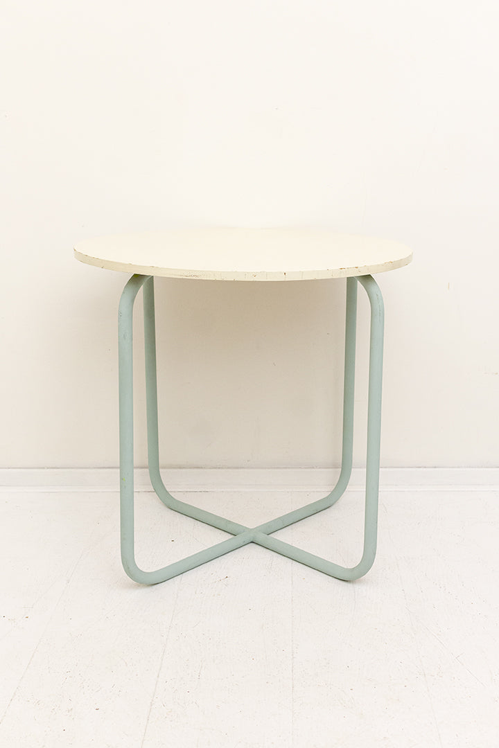 Vintage jaren 50 bijzettafel grijs/beige Rietveld-look
