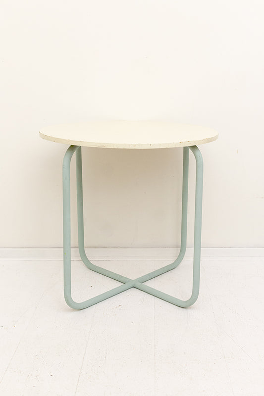 Vintage jaren 50 bijzettafel grijs/beige Rietveld-look