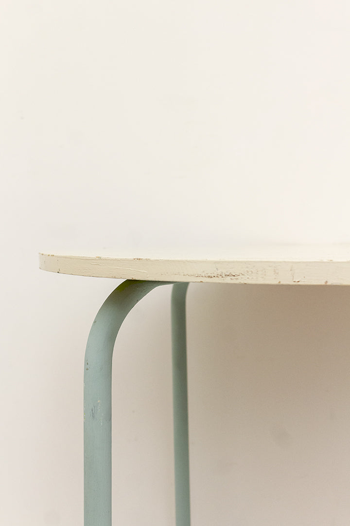 Vintage jaren 50 bijzettafel grijs/beige Rietveld-look