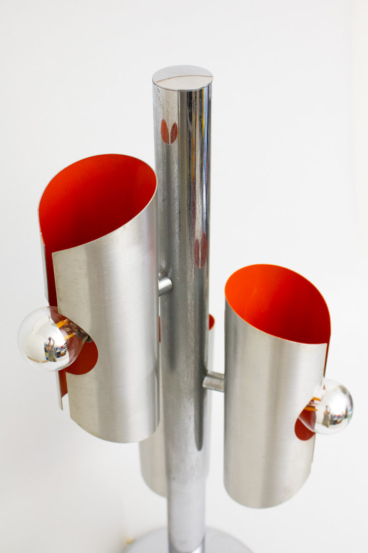 Vintage jaren 70 Space-Age Polam tafellamp ‘Wokkel’