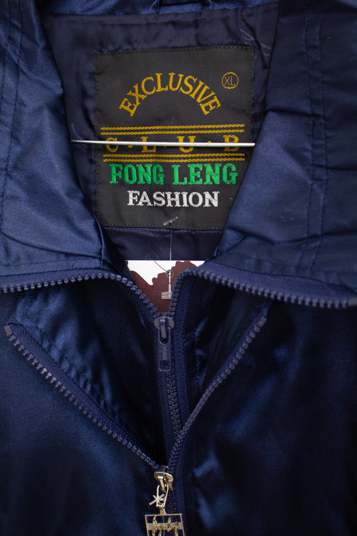 Vintage jaren 80 navy Fong Leng jas