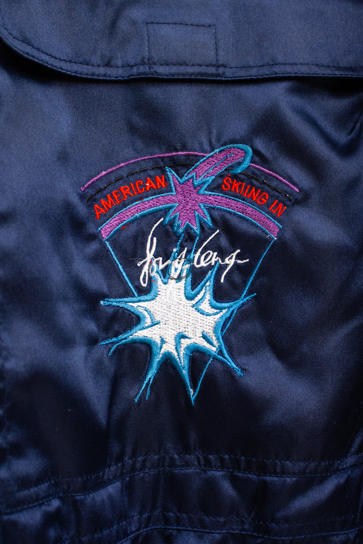 Vintage jaren 80 navy Fong Leng jas