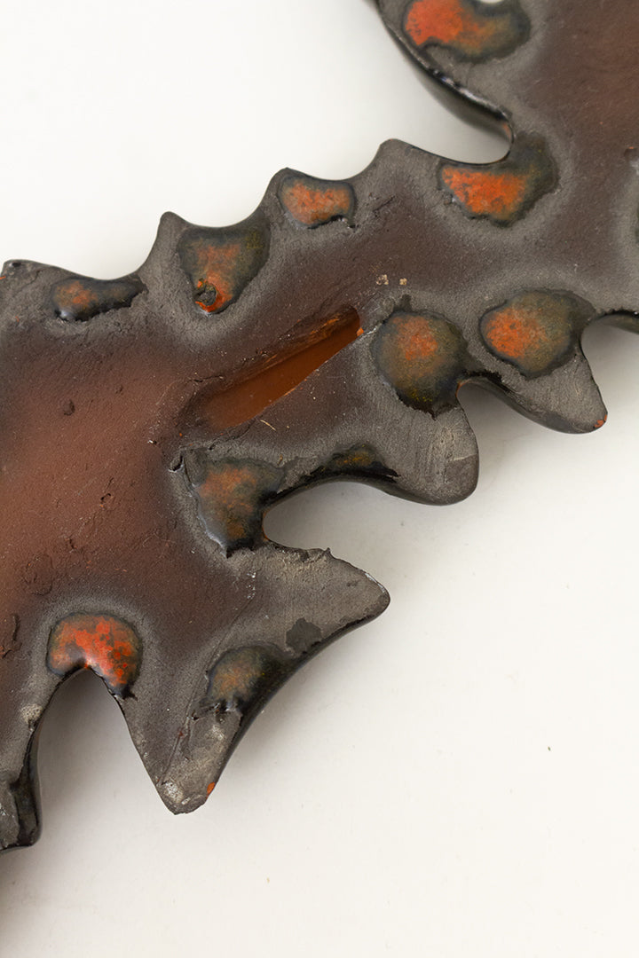 Vintage keramieken zeepaard beeldje voor aan de muur F.Sanches België