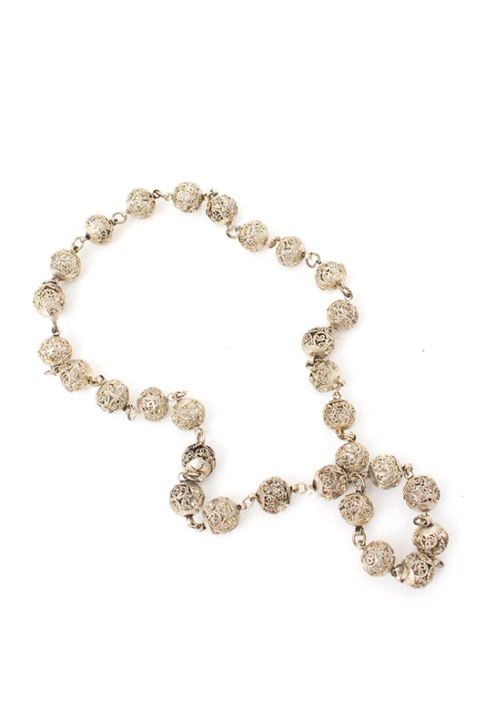 Vintage ketting met filigraan kralen