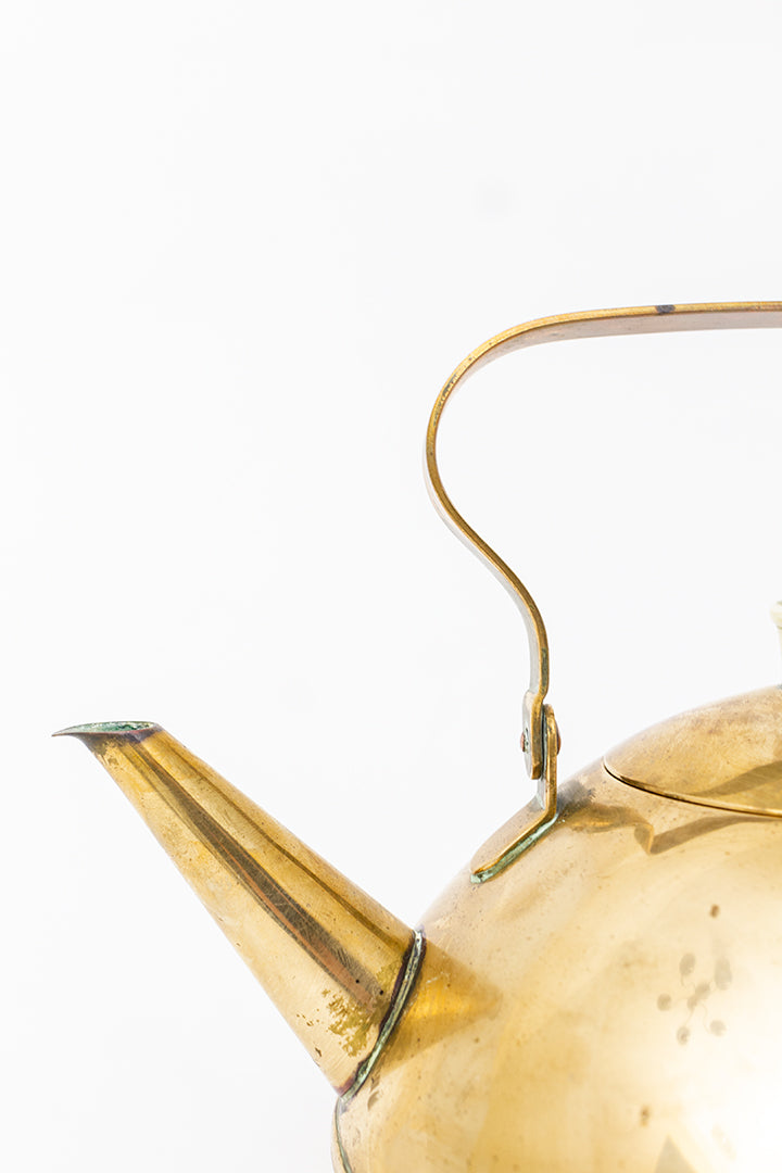 Vintage koperen waterketel Metawa Holland