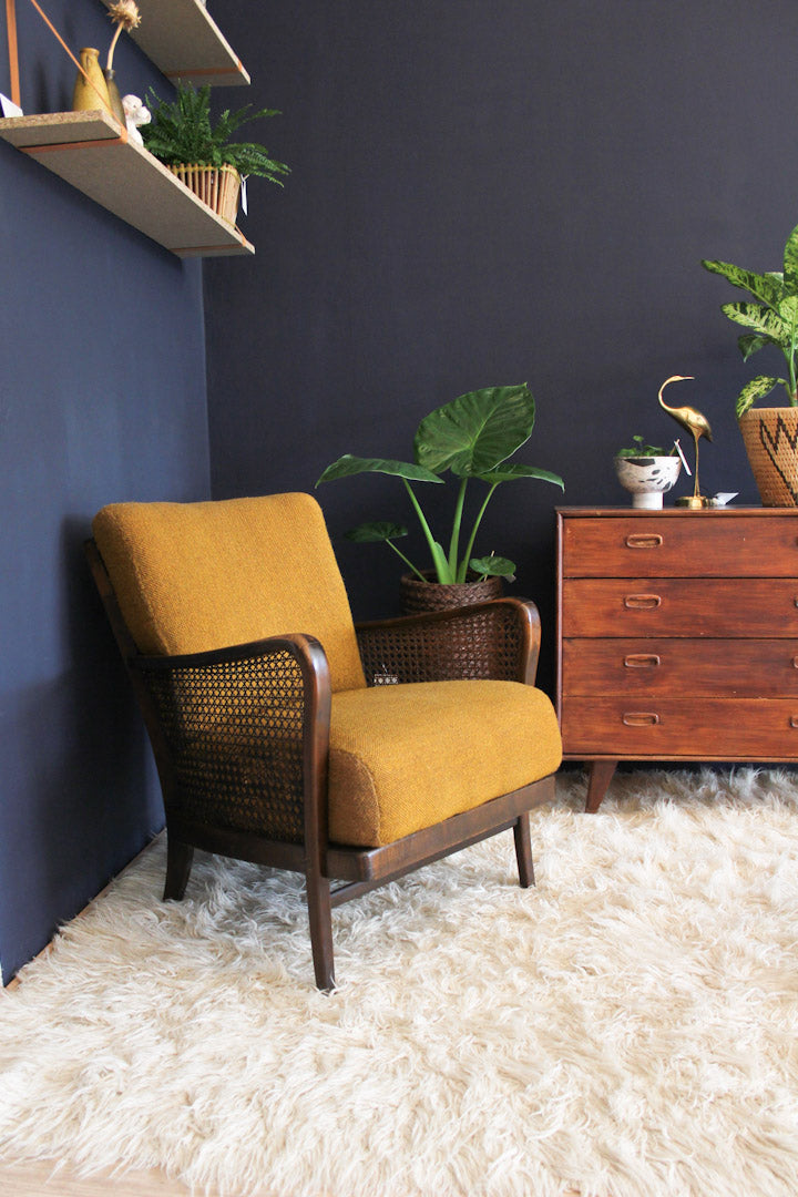 Vintage leunstoel / rookstoel / fauteuil jaren 50