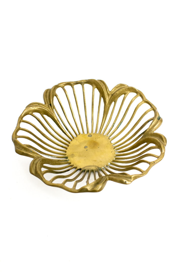 Vintage messing schaal Art Nouveau