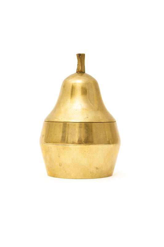 Vintage messing peer bakje met losse deksel
