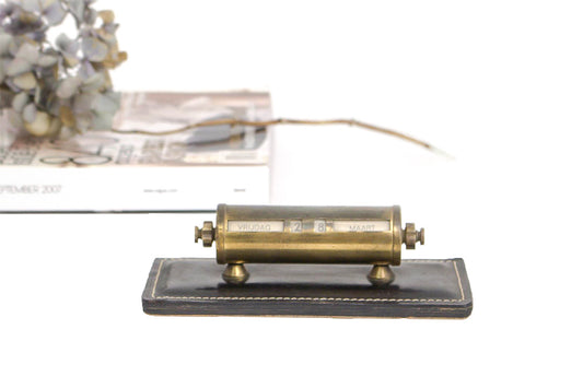 Vintage messing rolkalender