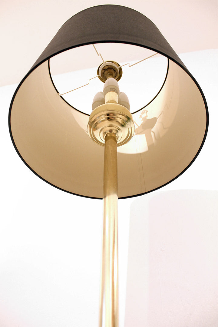 Vintage messing vloerlamp