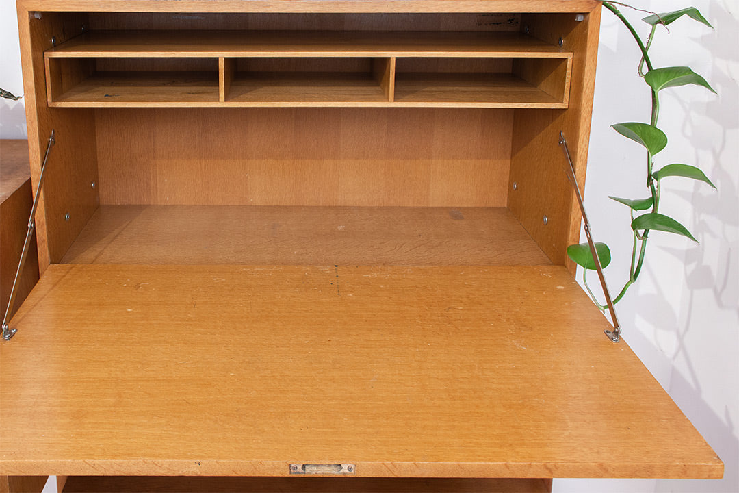 Vintage modulaire wandkast Edsbyn Mobelfabrik Zweden jaren 50