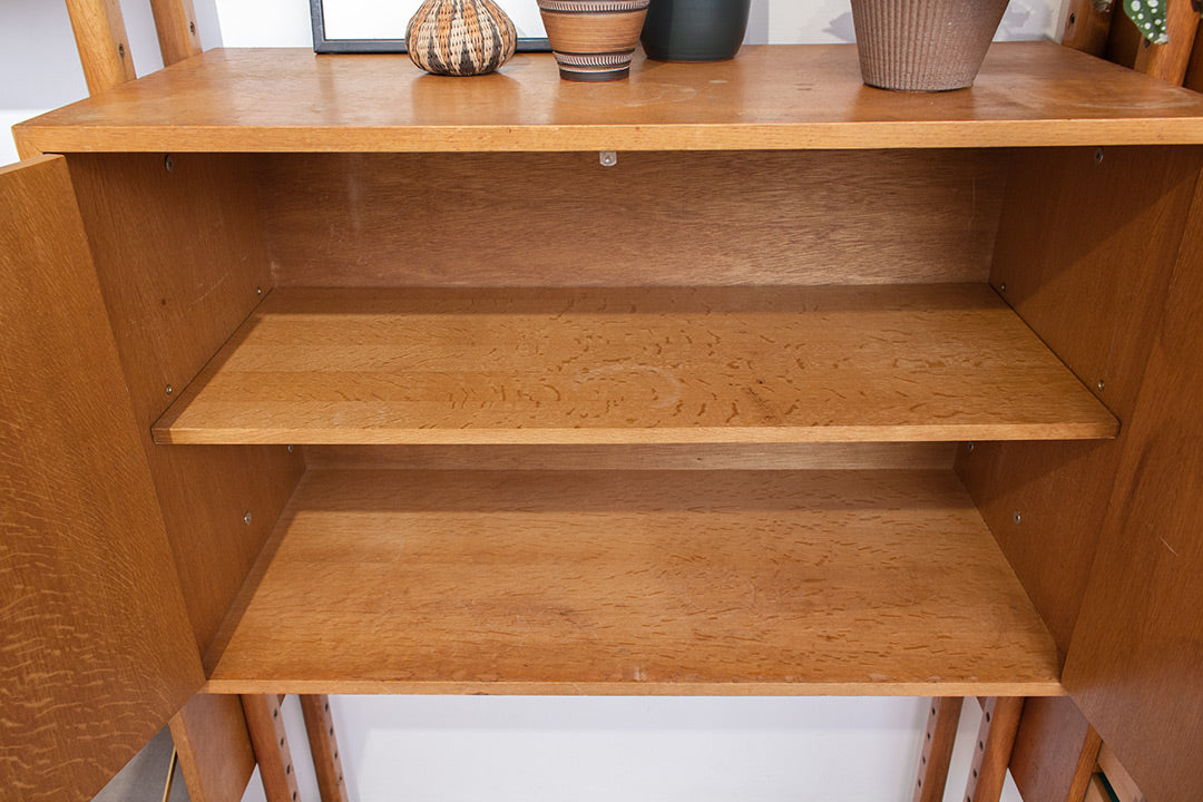 Vintage modulaire wandkast Edsbyn Mobelfabrik Zweden jaren 50