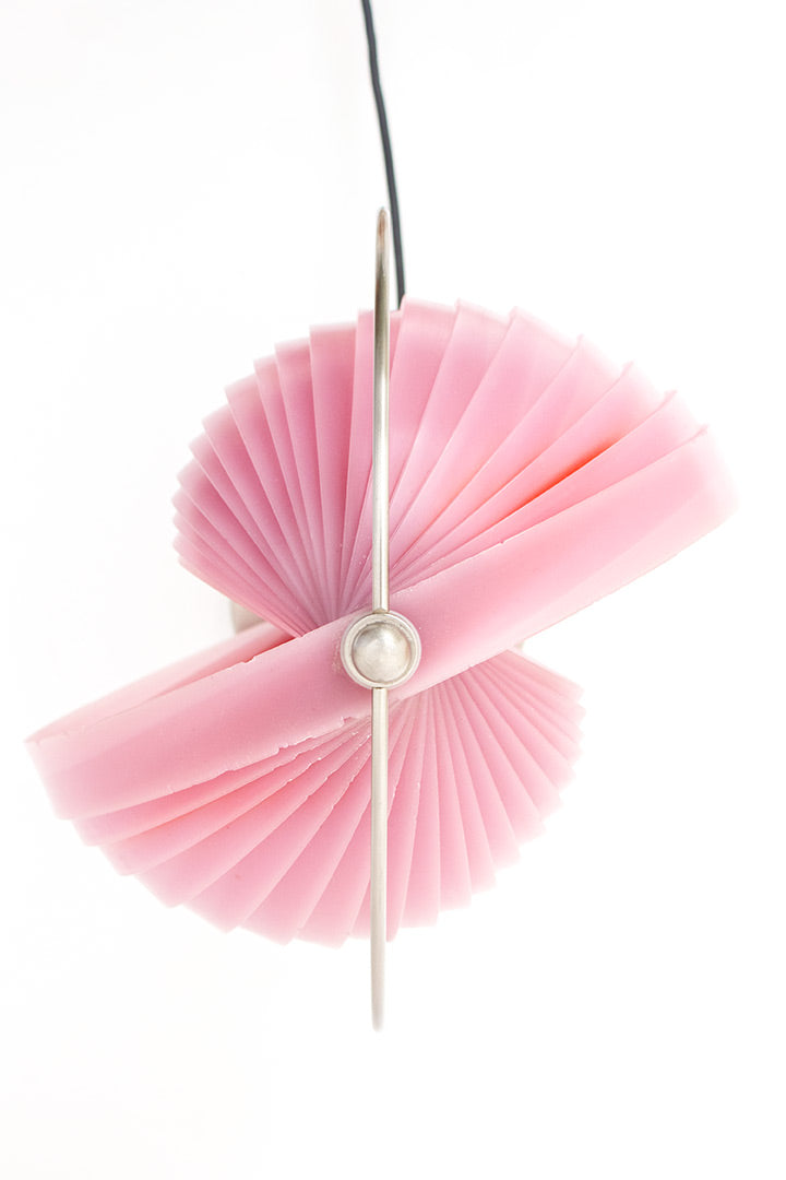 Vintage moon tafellamp met roze lamellen Kare Design