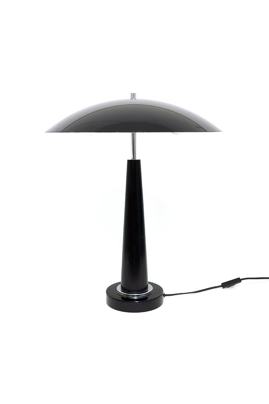 Vintage mushroom tafellamp zwart jaren 80 Hala