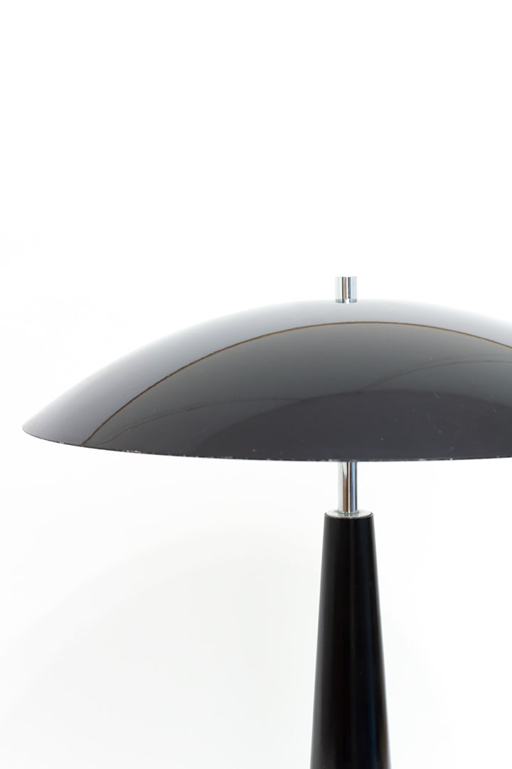 Vintage mushroom tafellamp zwart jaren 80 Hala