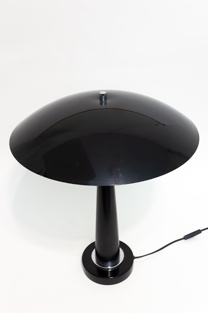 Vintage mushroom tafellamp zwart jaren 80 Hala