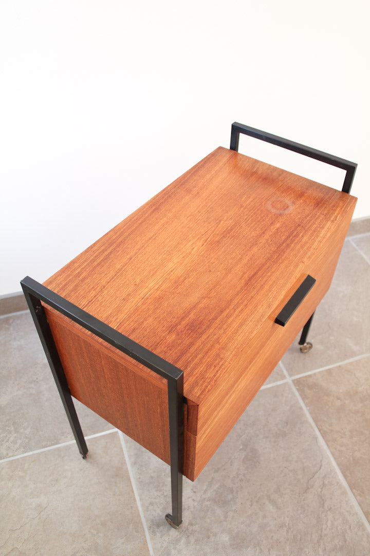 Vintage naaikastje trolley Dutch design