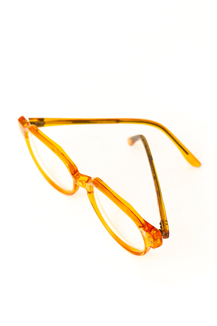 Vintage oranje montuur Emmanuelle Khanh Paris