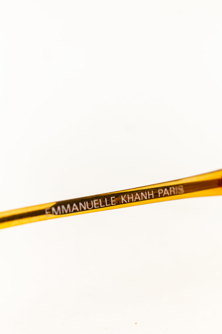 Vintage oranje montuur Emmanuelle Khanh Paris