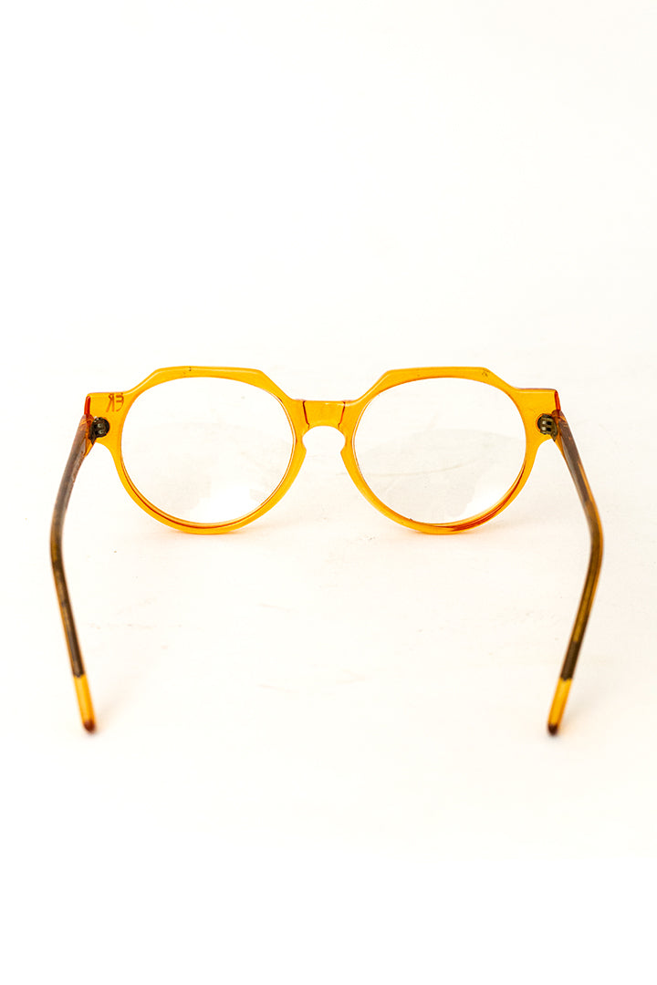 Vintage oranje montuur Emmanuelle Khanh Paris